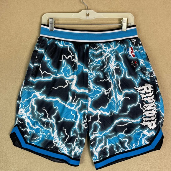 Ripndip Other - RIPNDIP NBA Mesh‎ Basketball Shorts Lightning Graphic Small Nermal Lord Alien